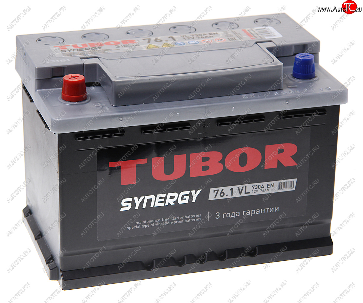 12 399 р. Аккумулятор TUBOR Synergy 76Ач TUBOR 6ст76(1)  с доставкой в г. Пермь