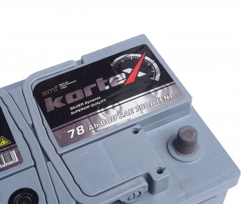 13 249 р. Аккумулятор KORTEX SILVER Dynamic 78Ач KORTEX 6ст78(1) smf578401  с доставкой в г. Пермь. Увеличить фотографию 4