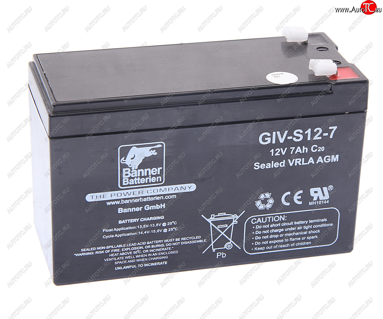 2 579 р. Аккумулятор BANNER GIV-S 7Ач BANNER 6ст7 giv-s 12-7  с доставкой в г. Пермь