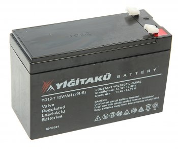 Аккумулятор YIGITAKU AGM 7Ач MACPOWER 6ст7 yd12-7