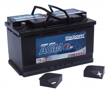 25 999 р. Аккумулятор MACPOWER AGM 80Ач обратная полярность MACPOWER 6ст80(0) 80agm58515  с доставкой в г. Пермь. Увеличить фотографию 3