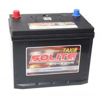 Аккумулятор SOLITE 80Ач обратная полярность SOLITE 6ст80(0) 90d26l taxi 80l