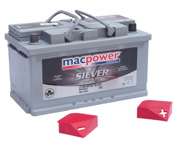 13 999 р. Аккумулятор MACPOWER 80Ач обратная полярность,низкий MACPOWER 6ст80(0) smf58827(58043)  с доставкой в г. Пермь. Увеличить фотографию 3