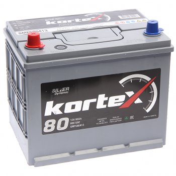 Аккумулятор KORTEX SILVER Dynamic ASIA 80Ач KORTEX 6ст80(1) smf580413 (d26)