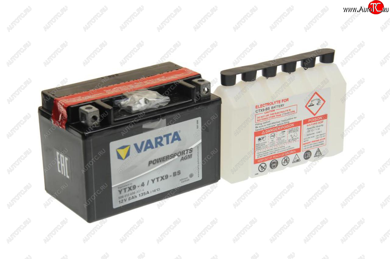 4 899 р. Аккумулятор VARTA MOTO AGM 8Ач VARTA 6ст8 508 012 008 (ytx9-4(bs))  с доставкой в г. Пермь