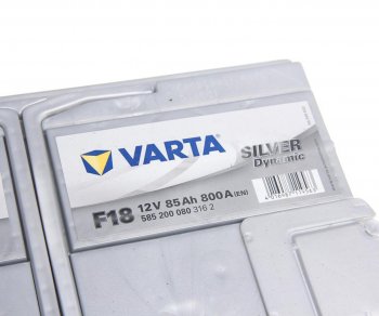 19 349 р. Аккумулятор VARTA Silver Dynamic 85Ач обратная полярность, низкий VARTA 6ст85(0) f18  с доставкой в г. Пермь. Увеличить фотографию 2