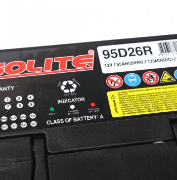 13 599 р. Аккумулятор SOLITE 85Ач SOLITE 6ст85(1) 95d26r  с доставкой в г. Пермь. Увеличить фотографию 2