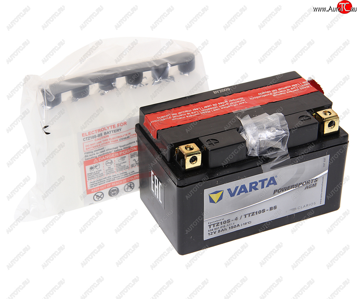 6 949 р. Аккумулятор VARTA MOTO AGM 8Ач VARTA 6ст8 ttz10s-4(bs)  с доставкой в г. Пермь