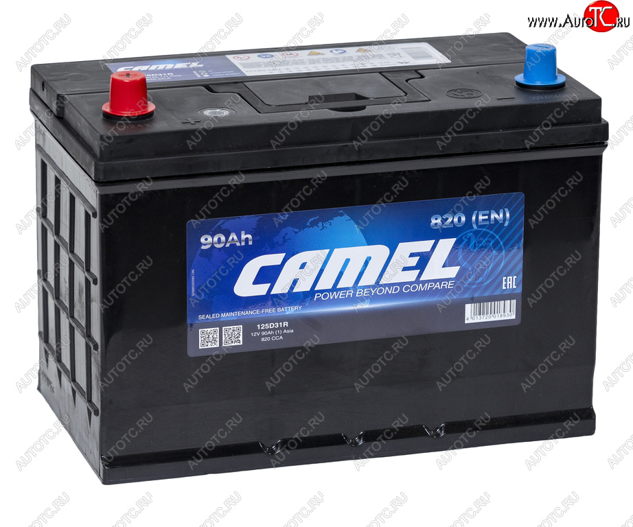 10 999 р. Аккумулятор CAMEL Asia 90Ач CAMEL 6ст90(0) 125d31r  с доставкой в г. Пермь