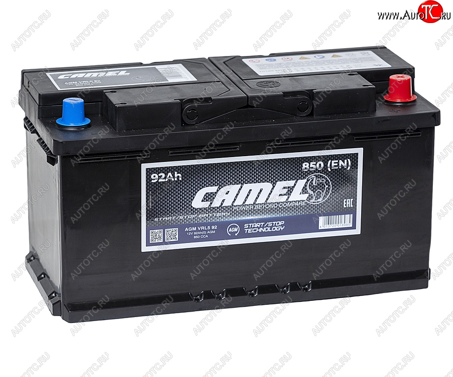 14 999 р. Аккумулятор CAMEL AGM 92Ач обратная полярность CAMEL 6ст92(0) l5  с доставкой в г. Пермь
