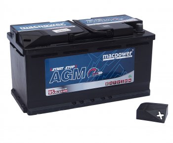 28 599 р. Аккумулятор MACPOWER AGM 95Ач обратная полярность MACPOWER 6ст95(0) 95agm69616  с доставкой в г. Пермь. Увеличить фотографию 2