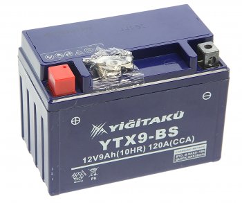 Аккумулятор YIGITAKU MOTO GEL 9А/ч MACPOWER 6ст9 ytx9-bs(mf) MACPOWER 6ст9 ytx9-bs(mf)