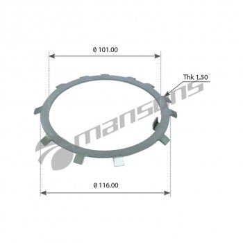 Шайба КАМАЗ-5490 MERCEDES ступицы MANSONS MANSONS 700.288