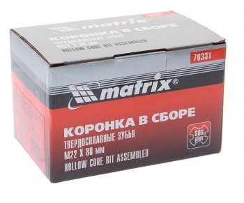 1 089 р. Коронка по бетону 80мм с держателем SDS-plus MATRIX MATRIX 70331  с доставкой в г. Пермь. Увеличить фотографию 2