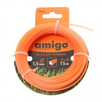 116 р. Леска для триммера 1.5мм 15м звезда AMIGO AMIGO 70341  с доставкой в г. Пермь. Увеличить фотографию 1