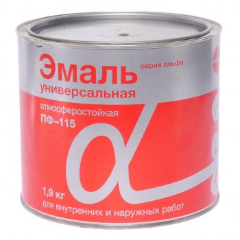 539 р. Краска черная 1.9кг ПФ-115 АЛЬФА АЛЬФА 704  с доставкой в г. Пермь. Увеличить фотографию 1