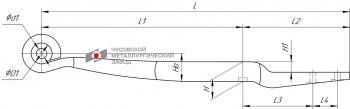 18 549 р. Полурессора BPW задняя прицепа (1 лист) прямая L=935мм ЧМЗ SPRINGER ЧМЗ 705601bw-13.90.0  с доставкой в г. Пермь. Увеличить фотографию 1