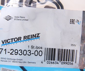 399 р. Прокладка крышки клапанной CHEVROLET Aveo,Lanos,Rezzo VICTOR REINZ VICTOR REINZ 71-29303-00  с доставкой в г. Пермь. Увеличить фотографию 3