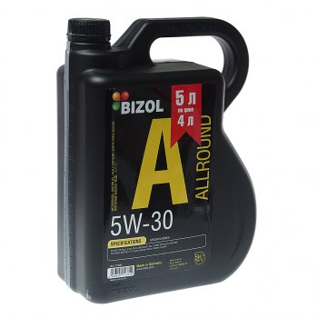 4 549 р. Масло моторное ALLROUND 5W30 синт.5л BIZOL АКЦИЯ BIZOL 71331  с доставкой в г. Пермь. Увеличить фотографию 1
