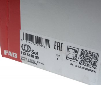 12 499 р. Ступица OPEL Vectra C колеса передняя с подшипником (с датчиком АБС) FAG FAG 713644090  с доставкой в г. Пермь. Увеличить фотографию 3