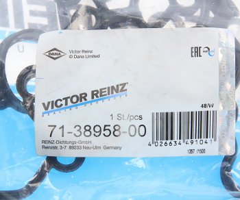 1 439 р. Прокладка крышки клапанной AUDI A4 (08-15),A6 (06-) правой VICTOR REINZ VICTOR REINZ 71-38958-00  с доставкой в г. Пермь. Увеличить фотографию 3