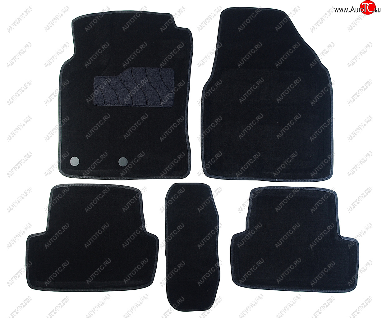 5 999 р. Коврик салона NISSAN Qashqai (07-14) 3D 3-х слойная конструкция черный (5 предм.) SEINTEX SEINTEX 71690  с доставкой в г. Пермь