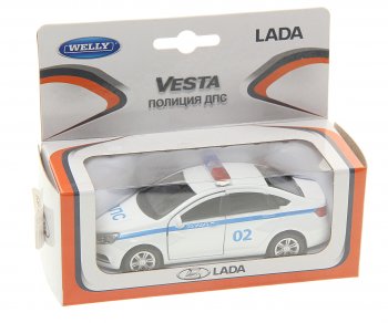 849 р. Модель автомобиля ЛАДА Vesta металлическая WELLY WELLY 727024727048727031  с доставкой в г. Пермь. Увеличить фотографию 1