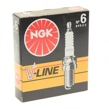 419 р. Свеча зажигания ЗМЗ-406 V-LINE №6 NGK (1шт.) NGK 7281  с доставкой в г. Пермь. Увеличить фотографию 3