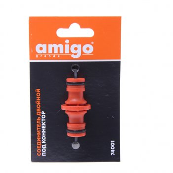 117 р. Соединитель для шланга 12 пластиковый AMIGO AMIGO 74001  с доставкой в г. Пермь. Увеличить фотографию 1