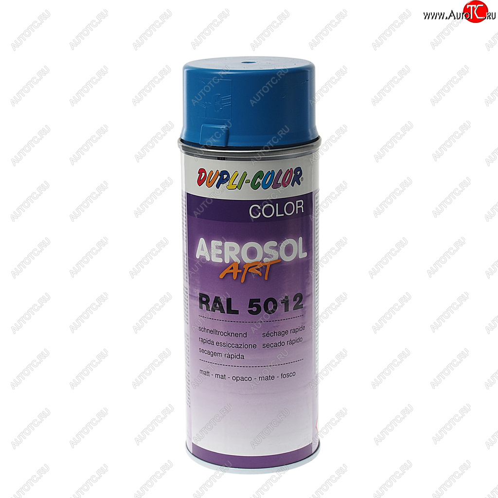283 р. Краска голубая матовая 400мл RAL5012 DUPLI COLOR DUPLI COLOR 741487  с доставкой в г. Пермь