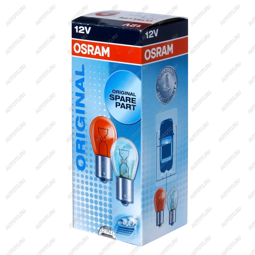 198 р. Лампа 12V PY21W BAU15s желтая Yellow Ultra Life OSRAM OSRAM 7507ult  с доставкой в г. Пермь