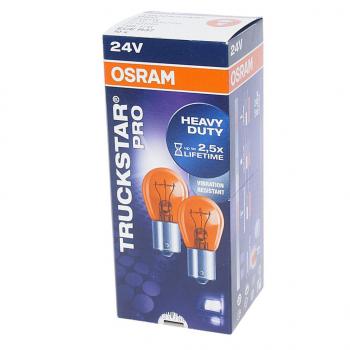 174 р. Лампа 24V PY21W BAU15s Yellow Truckstar Pro OSRAM OSRAM 7510tsp  с доставкой в г. Пермь. Увеличить фотографию 2