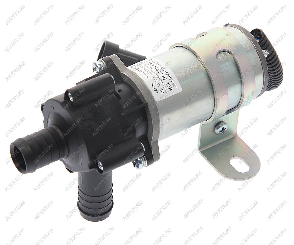 3 699 р. Насос отопителя салона d=20мм 12V ГАЗ-3302 АВТОРИТМ Авторитм ООО (Набережные Челны) 75.3780.12.03  с доставкой в г. Пермь