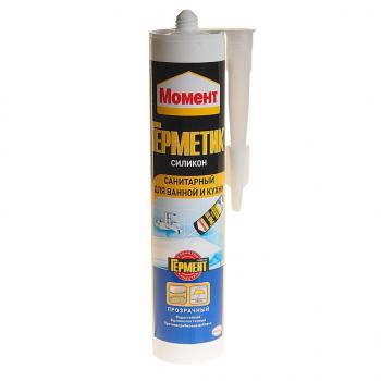 559 р. Герметик санитарный прозрачный 280мл МОМЕНТ HENKEL 756786  с доставкой в г. Пермь. Увеличить фотографию 1