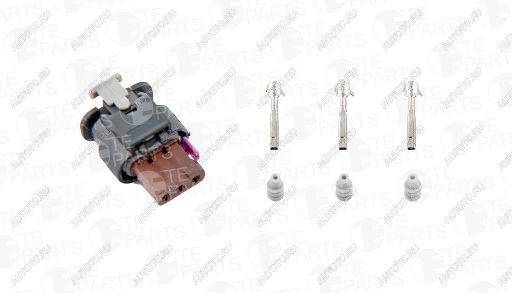 619 р. Разъем VW AUDI SEAT SKODA электрический (3-х контактный) TE PARTS TE PARTS 7747066  с доставкой в г. Пермь