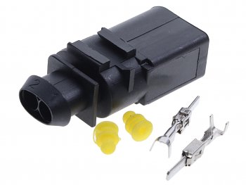 569 р. Разъем VW AUDI SEAT SKODA электрический (2-х контактный) (ответная часть 7810636) TE PARTS TE PARTS 7810637  с доставкой в г. Пермь. Увеличить фотографию 1