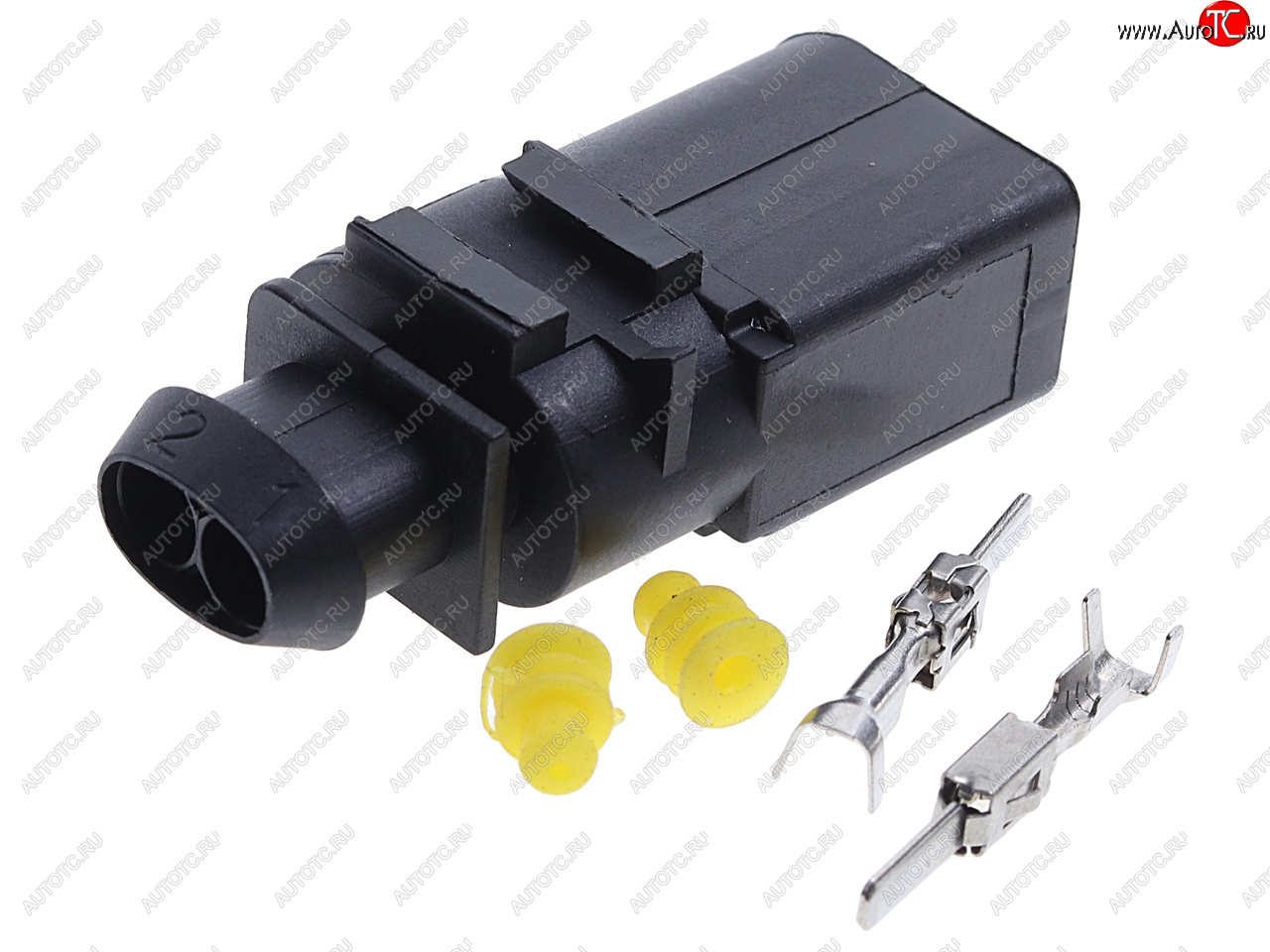 569 р. Разъем VW AUDI SEAT SKODA электрический (2-х контактный) (ответная часть 7810636) TE PARTS TE PARTS 7810637  с доставкой в г. Пермь