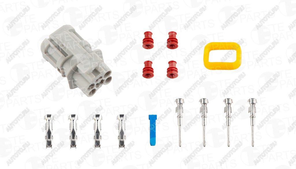 559 р. Разъем MAN электрический (4-х контактный) серый TE PARTS TE PARTS 7811644  с доставкой в г. Пермь