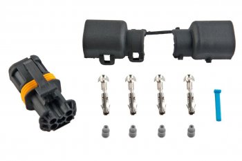 889 р. Разъем MAN электрический (4х контактный) черный TE PARTS TE PARTS 7811672  с доставкой в г. Пермь. Увеличить фотографию 3