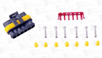299 р. Разъем IVECO электрический (6-ти контактный) (ответная часть 7813062) TE PARTS TE PARTS 7813067  с доставкой в г. Пермь. Увеличить фотографию 1