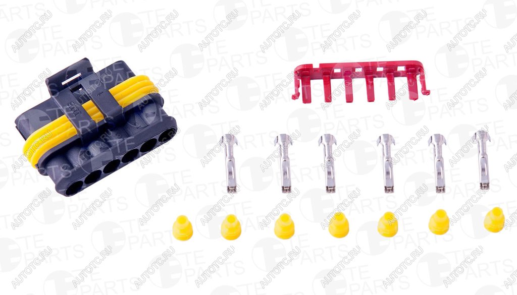 299 р. Разъем IVECO электрический (6-ти контактный) (ответная часть 7813062) TE PARTS TE PARTS 7813067  с доставкой в г. Пермь