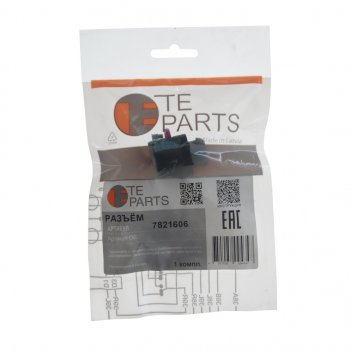 319 р. Разъем HYUNDAI VAG электрический (6-ти контактный) TE PARTS TE PARTS 7821606  с доставкой в г. Пермь. Увеличить фотографию 3