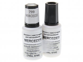 699 р. Краска с кистью 20мл MERCEDES 799 2-х компонентная PODKRASKA PODKRASKA 799  с доставкой в г. Пермь. Увеличить фотографию 1
