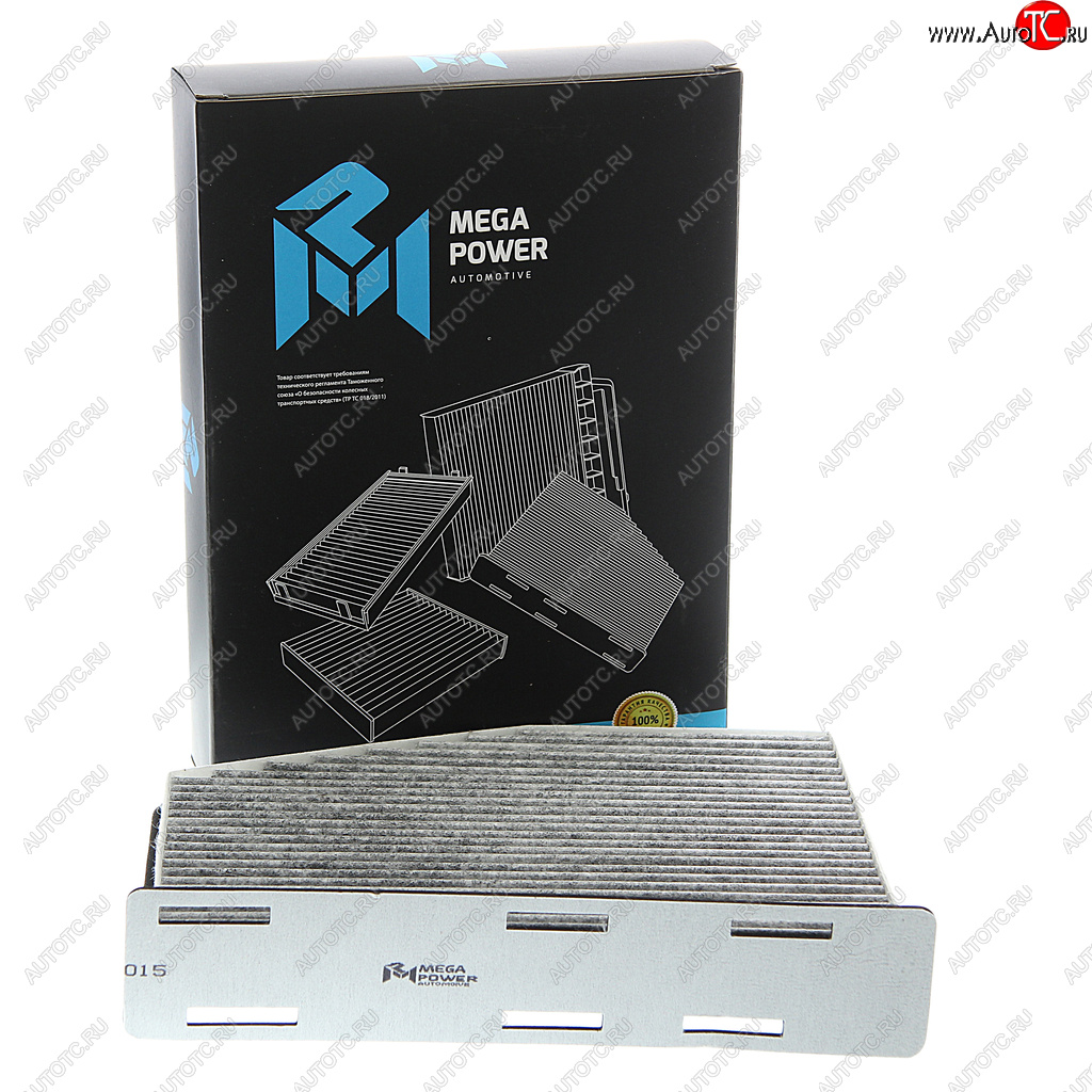 419 р. Фильтр воздушный салона VW Golf 5,Passat 6,Jetta 3 AUDI A3 SKODA Octavia (04-) угольный MEGAPOWER MEGAPOWER 810-14-015  с доставкой в г. Пермь