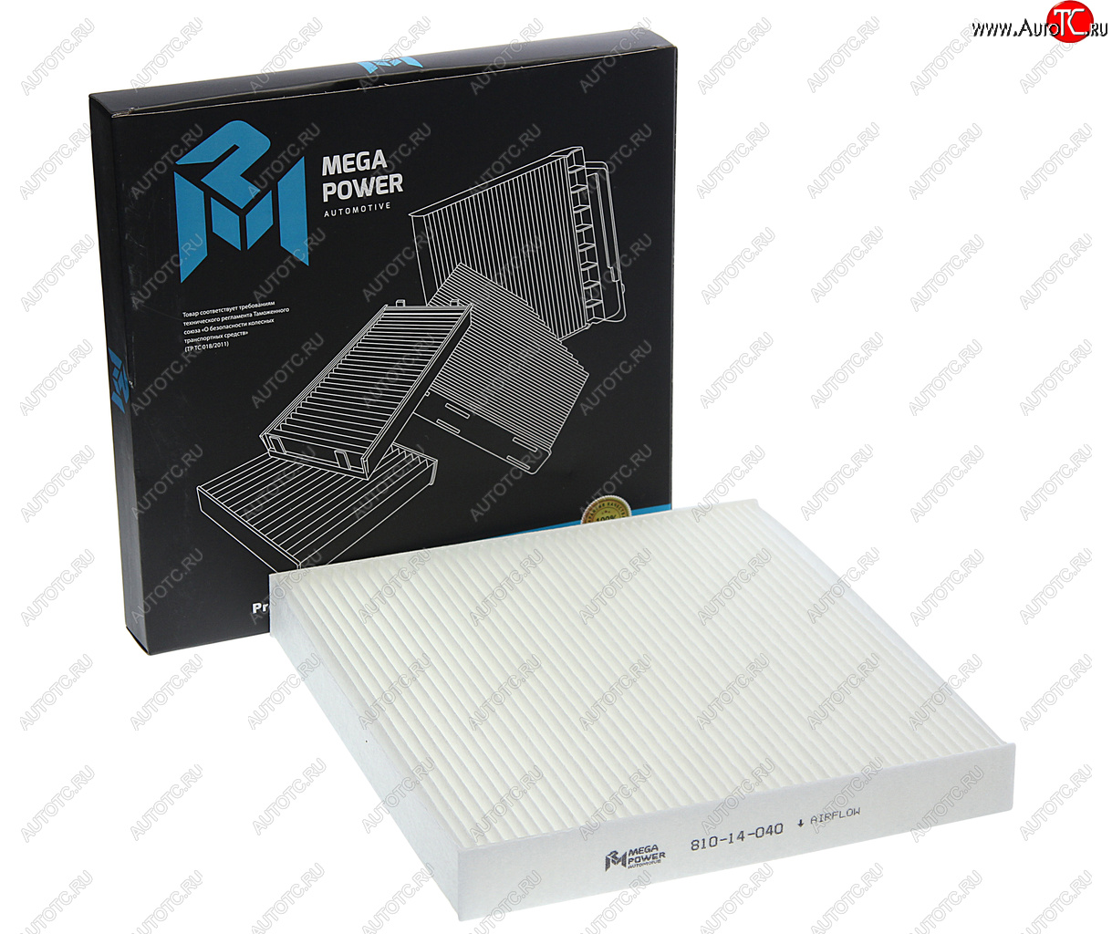 201 р. Фильтр воздушный салона HONDA Accord 9 (08-),8 (03-) MEGAPOWER MEGAPOWER 810-14-040  с доставкой в г. Пермь
