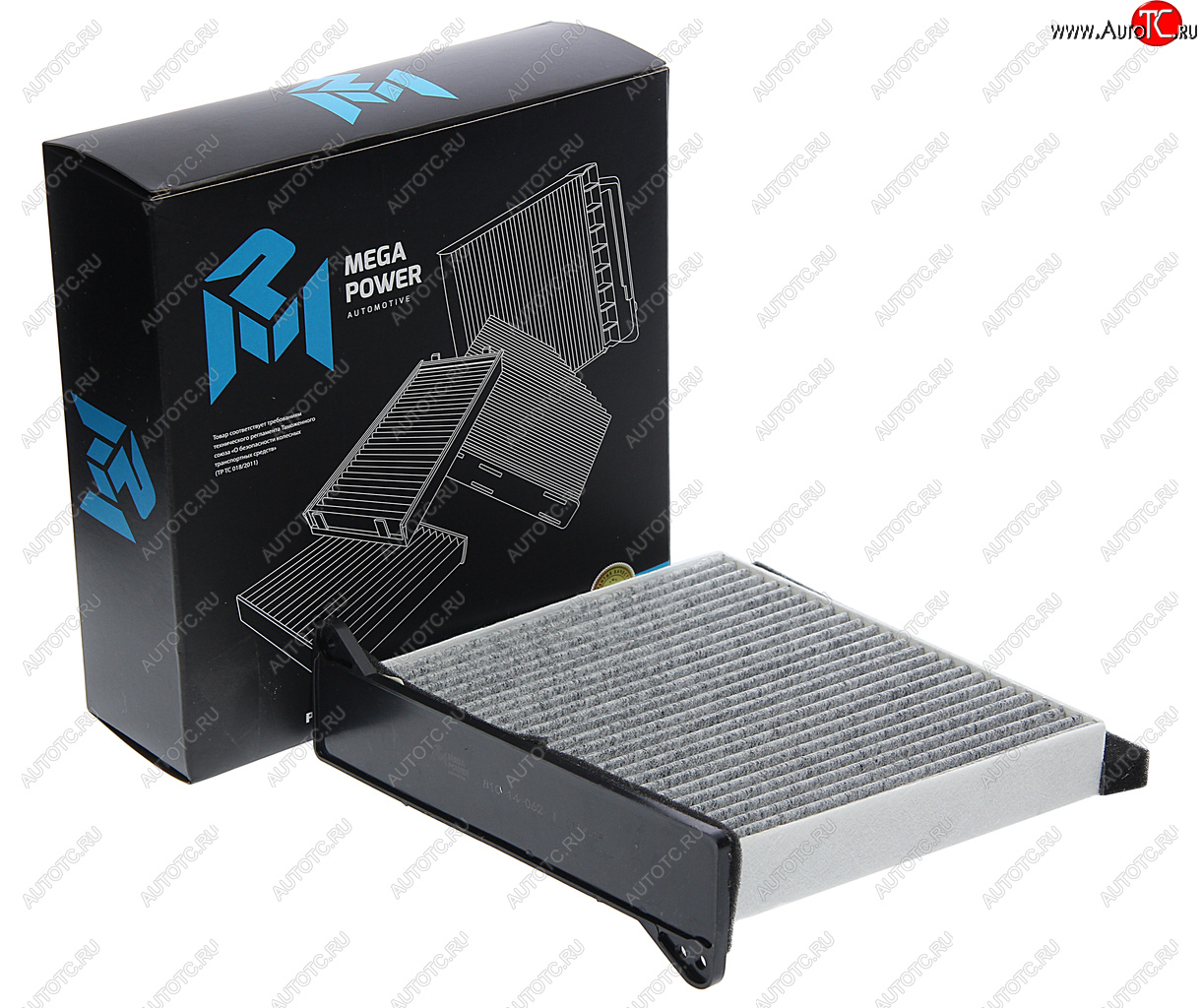 539 р. Фильтр воздушный салона MITSUBISHI Lancer угольный MEGAPOWER MEGAPOWER 810-14-062  с доставкой в г. Пермь
