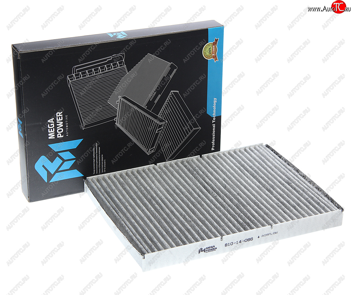 263 р. Фильтр воздушный салона VW AUDI SEAT SKODA угольный MEGAPOWER MEGAPOWER 810-14-086  с доставкой в г. Пермь