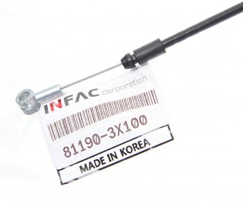 221 р. Трос капота HYUNDAI Elantra (11-) KIA Ceed (12-) (от замка) INFAC INFAC 81190-3x100  с доставкой в г. Пермь. Увеличить фотографию 2