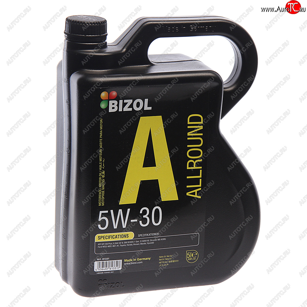 5 849 р. Масло моторное ALLROUND 5W30 синт.5л BIZOL BIZOL 81331  с доставкой в г. Пермь