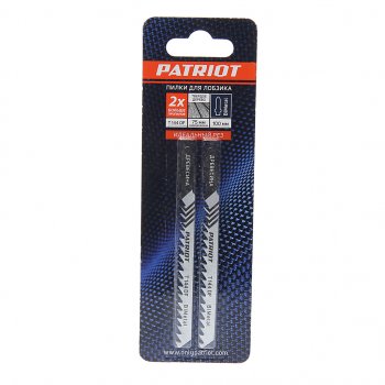 319 р. Пилка для лобзика набор 2шт. дерево 75мм PATRIOT PATRIOT 814010006  с доставкой в г. Пермь. Увеличить фотографию 1